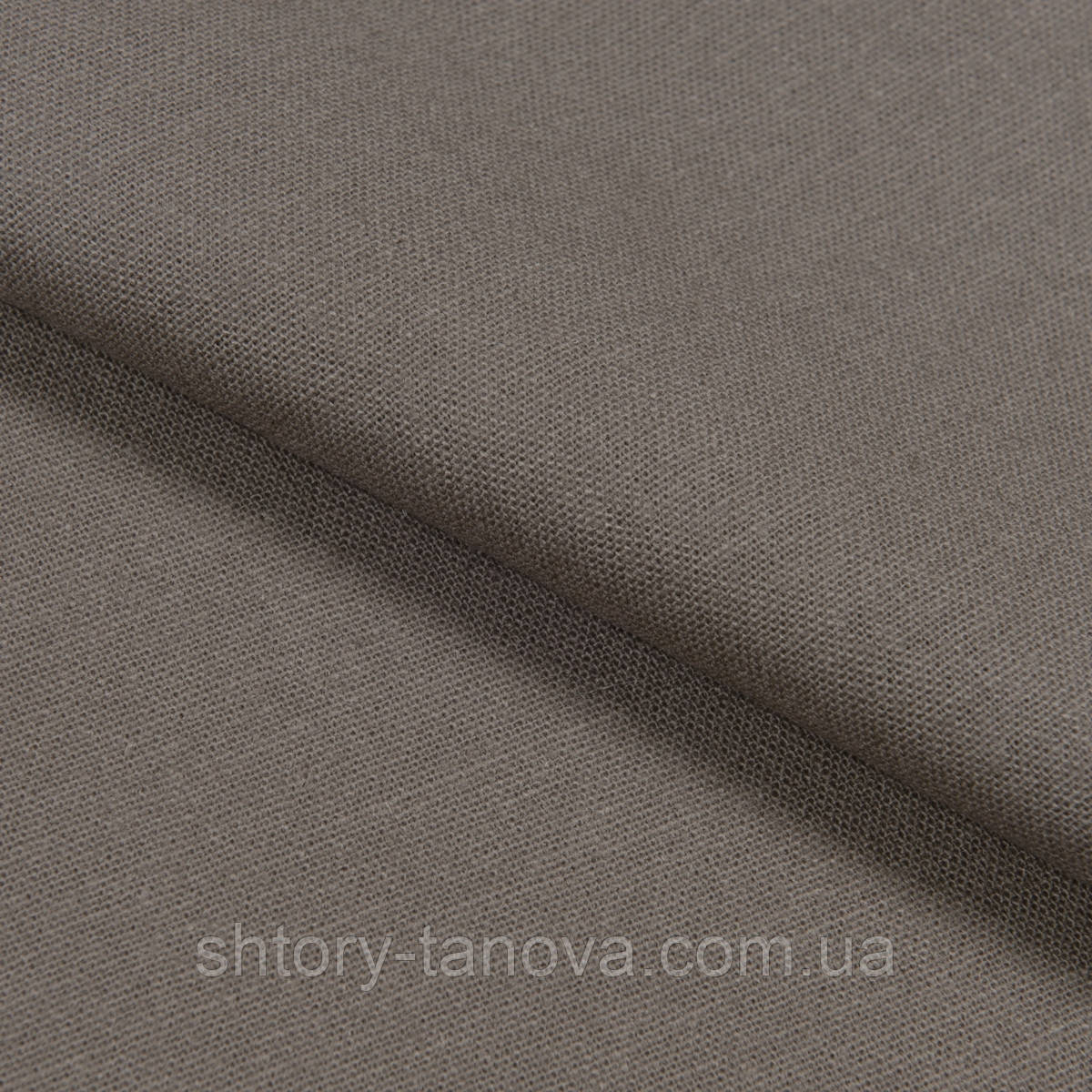 Льон для штор шириною 280 см, тканина для лляних штор, 100% льон Іспанія бежево-сірий, фото 1