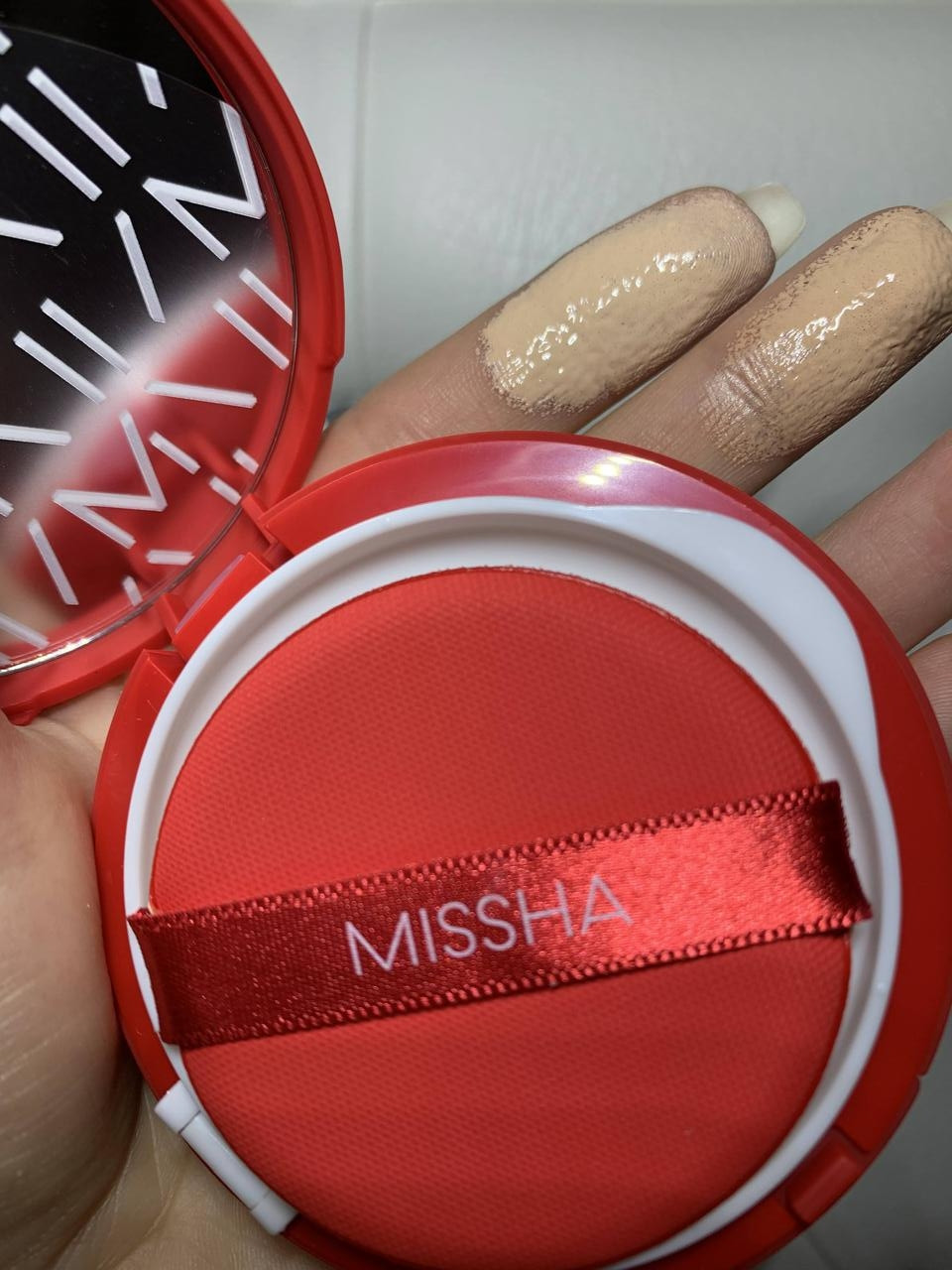 Тональный кушон с матовым финишем Missha Velvet Finish Cushion SPF50 + / PA +++ №23 - фото 5 - id-p1240025634