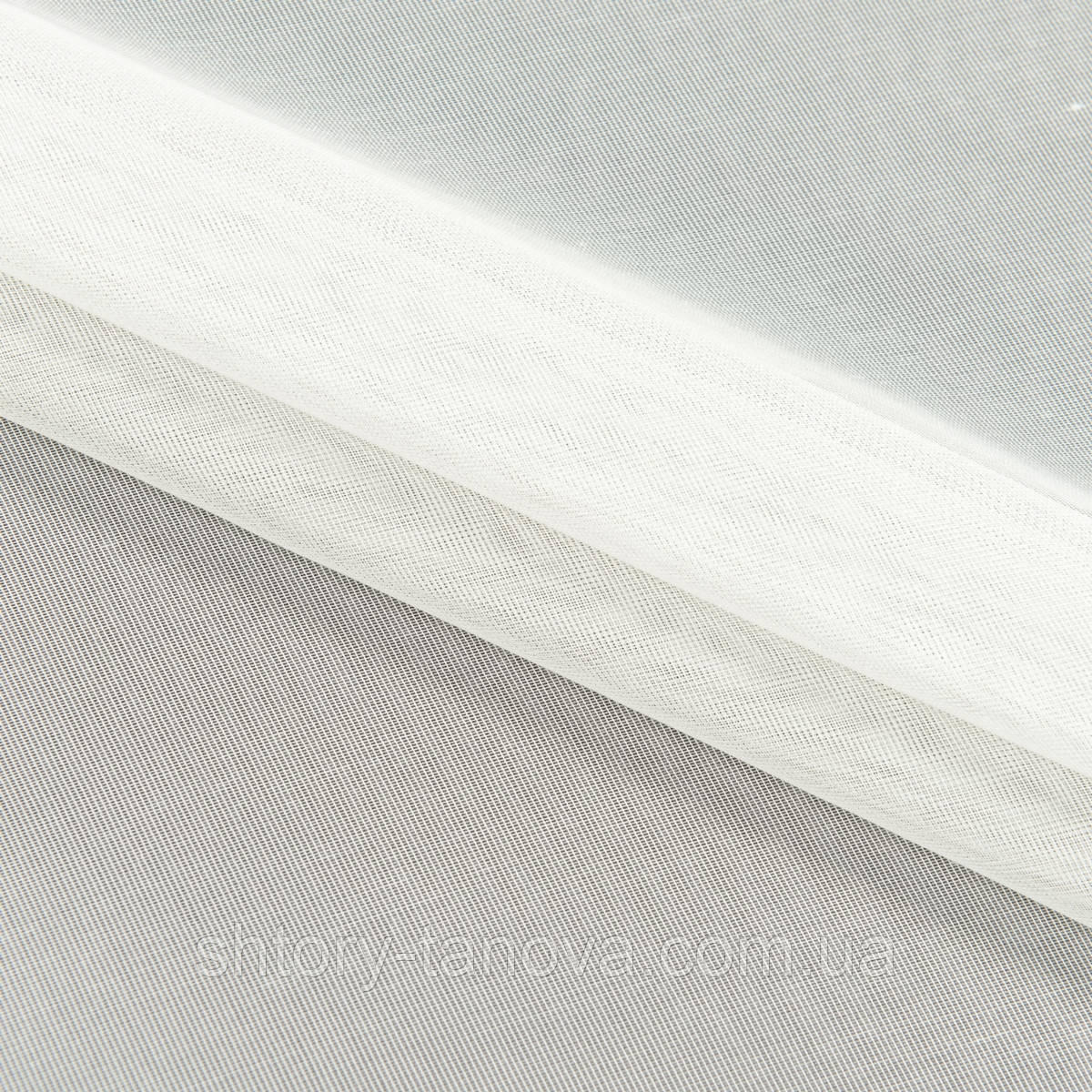 Тюль батист-органза-сетка, тюльпан організ, тюльпан в спальню органза сітка кремовий, фото 1