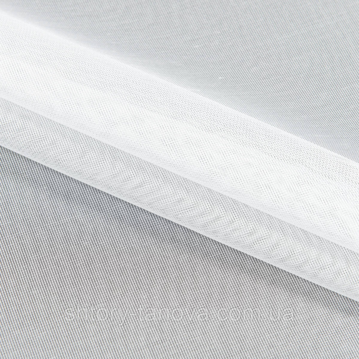 Тканина для люлю Тюль батист-органза-сітка Органза для тюлю білий, фото 1