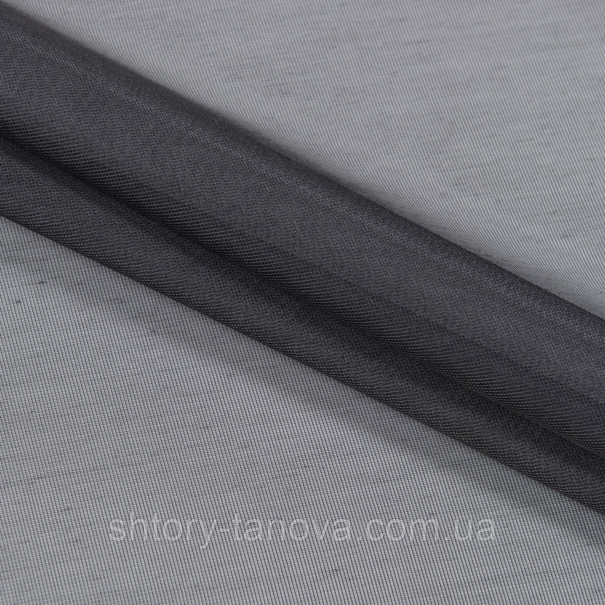 Тюль батист-органза-сітка, тюль, органза, тюль в спальню органза сітка графіт, фото 1