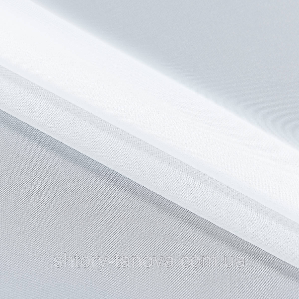 Тюль вуаль білий Телева тканина Тюлева тканина Тюлеве полотно, фото 1