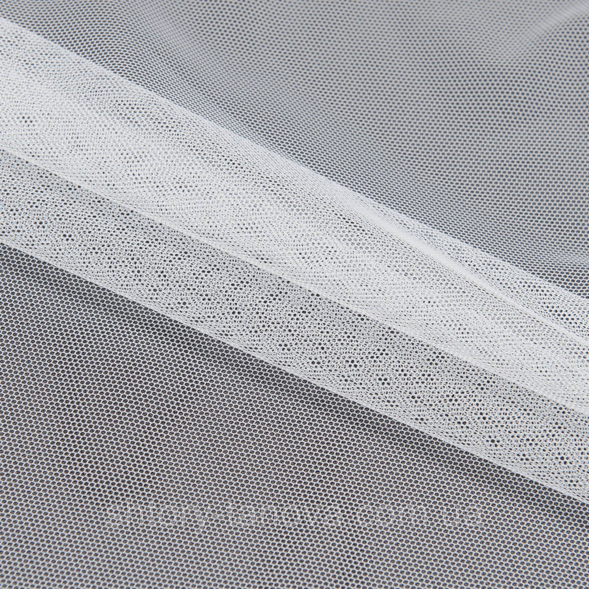 Тюль сітка грек Тюлеве полотно Тюль на кухню Міцний тюль антикоготь молочний, фото 1