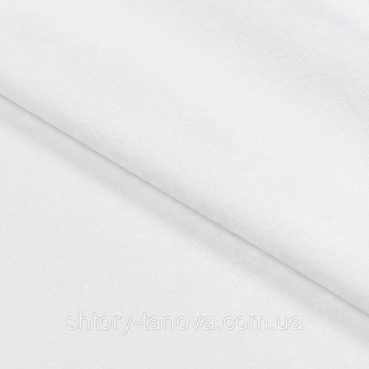 Вогнетривка тканина для штор, фіксована тканина для штор софт мармур білий, фото 1