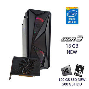 Ігровий ПК First Player ATX MT/ Core i7-3770/ 16 GB RAM/ 120 GB SSD + 500 GB HDD/ Radeon RX 570 4GB/ 600W, фото 1