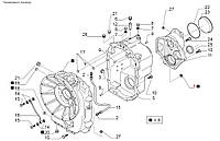 Запчасти Carraro КПП 643487 TLB1 - Корпус трансмиссии (Transmission housing)