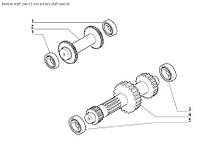 Запчасти Carraro КПП 643487 TLB1 - Вал первичный и заднего хода (Reverse and primary shaft)