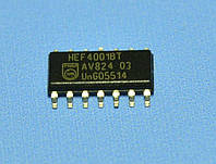 Микросхема 4001 /HEF4001BT(smd) so14 Philips