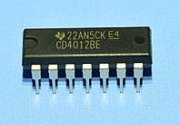 Микросхема 4012 /СD4012BE dip14 TI