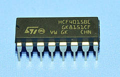 Мікросхема 4015 /HCF4015BE dip16 STM