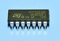 Мікросхема 4025 /HCF4025BE dip14 STM