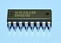 Микросхема 4027 /СD4027BE dip16 TI