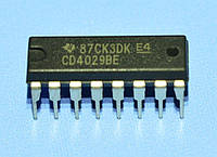 Микросхема 4029 /СD4029BE dip16 TI