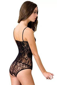 Боді сітка Anne De Ales BAROQUE Black XL, фото 4