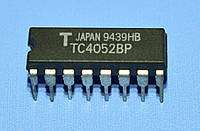 Микросхема 4052 /TC4052BP dip16