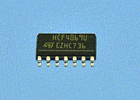 Микросхема 4069 /HCF4069U so14 STM