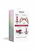 Анальний стимулятор, гнучкий з вібрацією Love To Love TWINNY BUD Plum, фото 2