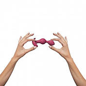 Анальний стимулятор, гнучкий з вібрацією Love To Love TWINNY BUD Plum, фото 4