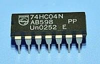 Микросхема 74HC04N dip14 Philips