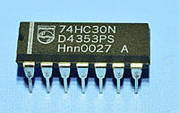 Микросхема 74HC30N dip14 Philips