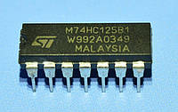 Микросхема 74HC125B1 dip14 STM