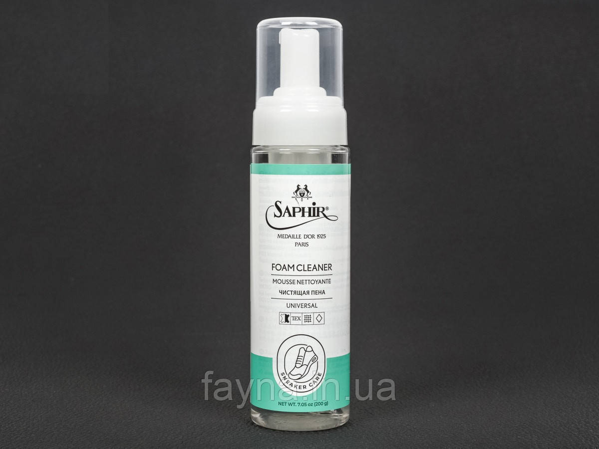 Очищувач і засіб для виведення плям Saphir Medaille D'or Foam Cleaner, 200мл, фото 1