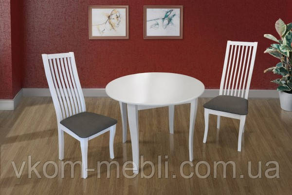 Стіл обідній розкладний Омега (білий) Модуль люкс, фото 1