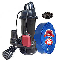 Фекальний насос FORWATER (AKWA PUMPS) WQD 1.1 кВт та шланг 12м (комплект) гарантія 3 роки