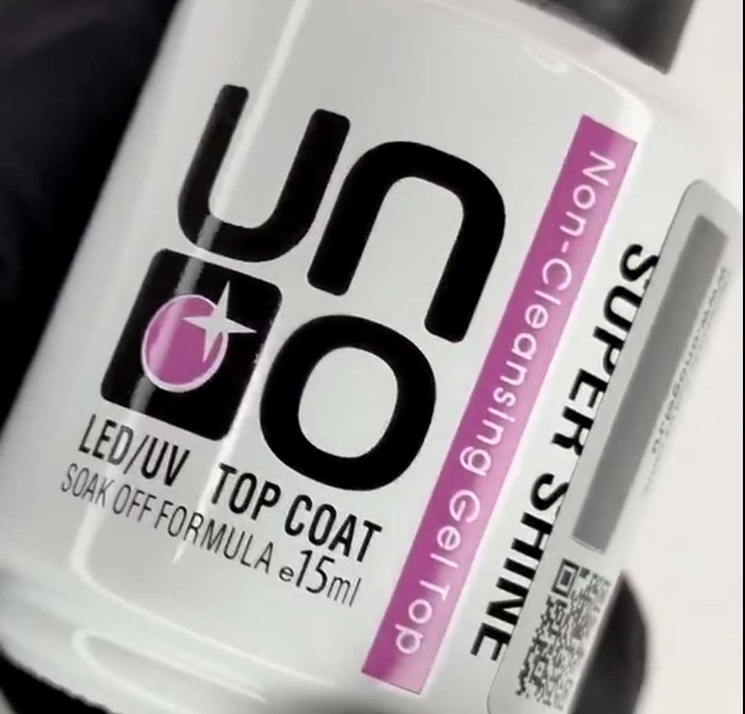 Топ для гель-лаку Uno uv/Led Super Shine Top Уно топ 15 мл без липкого шару