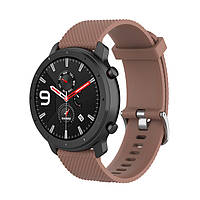 Ремінець силіконовий 20 мм для Amazfit BIP | Bip Lite | Bip U / Pro/ Mini | GTS | GTS 2 (E) | GTR 42 BeWatch GT Коричневий (1011406)