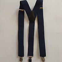 Подтяжки мужские для брюк классические Paolo Udini темно синий