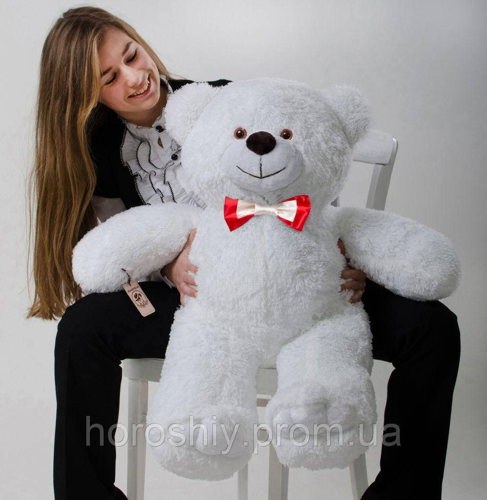 Плюшевий ведмедик 85 см, Білий плюшевий ведмідь у подарунок