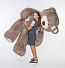 Плюшевий ведмедик-гігант Капучіно з латкою 250 см, фото 5