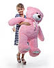 Рожевий ведмедик м'який плюшевий 110 см, фото 2