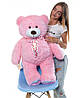 Рожевий ведмедик м'який плюшевий 110 см, фото 8