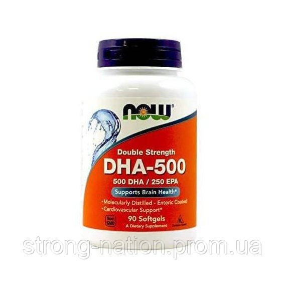 DHA-500 подвійна сила Now Foods 90 softgels