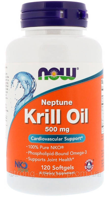 Krill Oil Neptune 500 mg, NOW Foods, 120 softgels