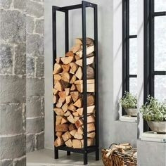 Стелаж для дров, із металу, для дому або вуличний, 1800х550х300 мм, фото 1
