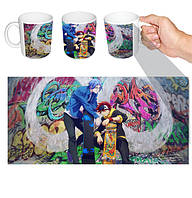 Чашка біла аніме Скейт Нескінченність SK8 (z0997)