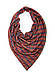 Шарф-бактус "Единбург", червоний в клітку жіночий шарф, великий жіночий шарф, подарунок жінці, фото 2