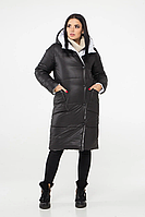 Женская удлиненная зимняя двустороння куртка пуховик Annabelle разные цвета S, M, L, XL, 2XL, 3XL, 4XL, 5XL