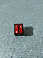 Кнопка для нагрівача на 4 контакт KCD6 15A 250V