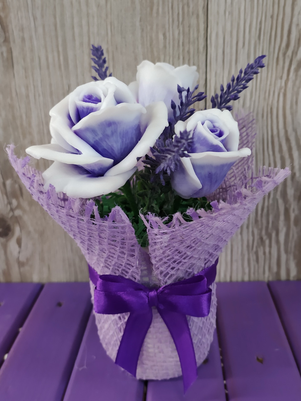 Букет из натурального мыла "Три розы" в стаканчике (ID#1513148772 ...