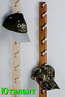 Сожженный дереянный настенный держатель для кепок, Держатель с дерева под кепки