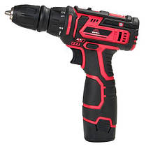 Дриль-шурупокрут акумуляторний Vitals AU 12/2KP QC: 12В, 1500А/г, 2 швидкості (400/1400), 26Нм, підсвітка,кейс, фото 6