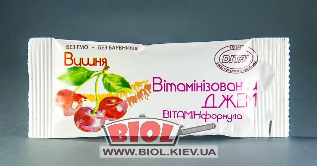 Джем 20 г Вишня з вітамінами FOSHU