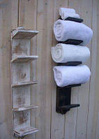 Деревянный настенный держатель для полотенец, Настенная полка для полотенец деревянная
