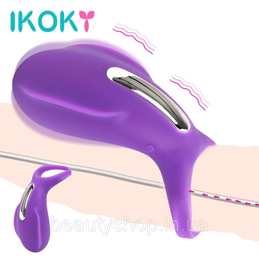 Кільця для пенісу IKOKY 36 швидкостей, затримки еякуляції, секс-іграшки для чоловіків, вібратор для пари