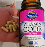Сирі вітаміни для жінок Garden Of Life Vitamin Code Women 120 капсул, фото 4