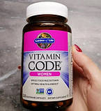 Сирі вітаміни для жінок Garden Of Life Vitamin Code Women 120 капсул, фото 8